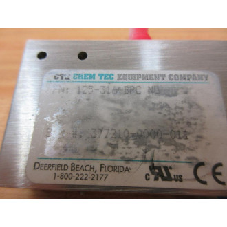 Chem Tec Equipment 125-316-BPC Flow Meter 125316BPC - New No Box
