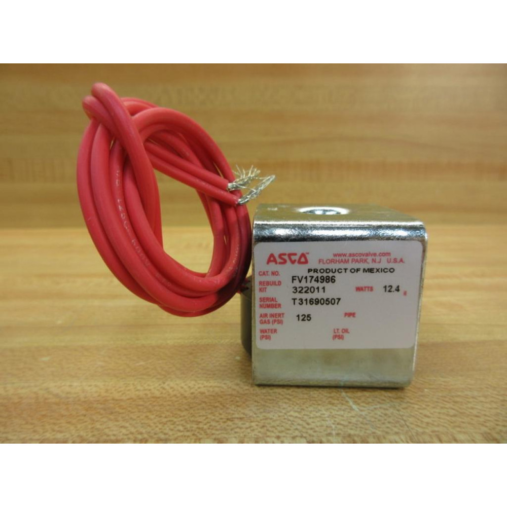Asco FV174986 Valve Coil - New No Box