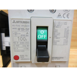 Mitsubishi NF125-SVF2P100A Circuit Breaker NF25SVF2P100A - New No Box