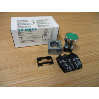 Siemens 3SB3601-0AB71 Green Button 3SB36010AB71 Complete