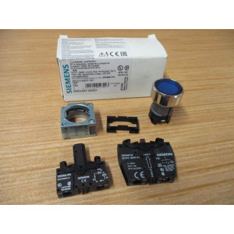 Siemens 3SB3647-0AA51 Blue Button 3SB36470AA51 Complete
