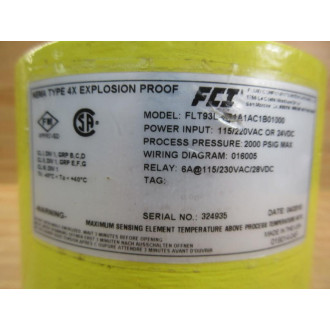 FCI FLT93L-1A1A1AC1B010000 Flow Switch FLT93L1A1A1AC1B010000 - New No Box