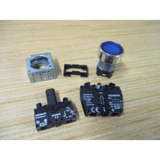 Siemens 3SB3647-0AA51 Blue Button 3SB36470AA51 Complete - New No Box