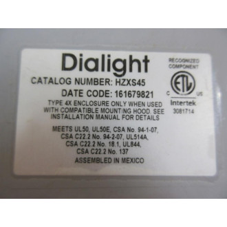 Dialight HZX-S45 Mounting Bracket HZXS45