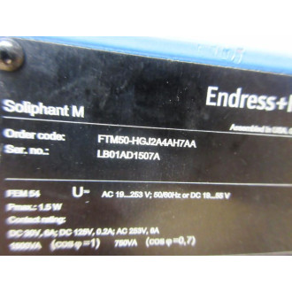 Endress + Hauser FTM50-HGJ2A4AH7AA Vibronic Limit Switch FTM50HGJ2A4AH7AA - Used