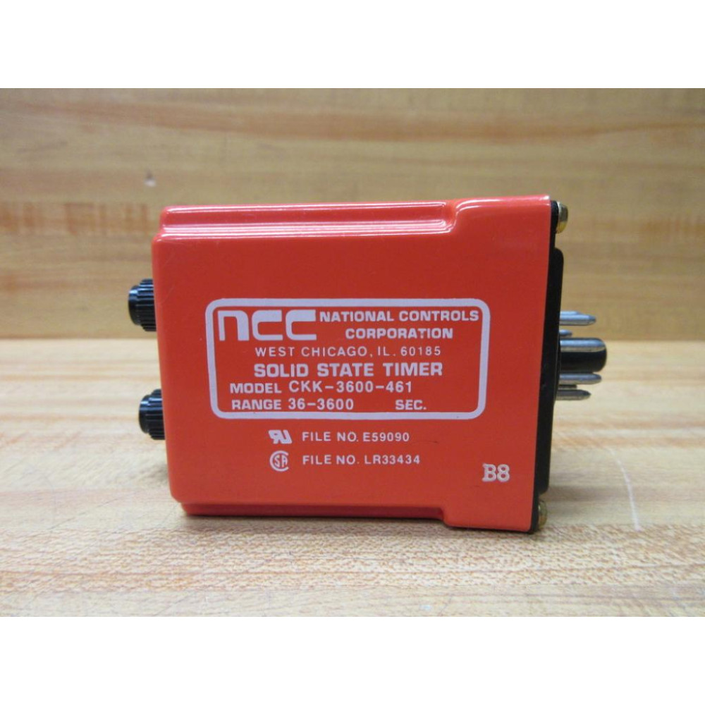 National Controls CKK-3600-461 NCC Solid State Timer - New No Box