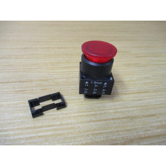 Siemens 3SB3001-1DA21 Pushbutton W Base & Clip - New No Box