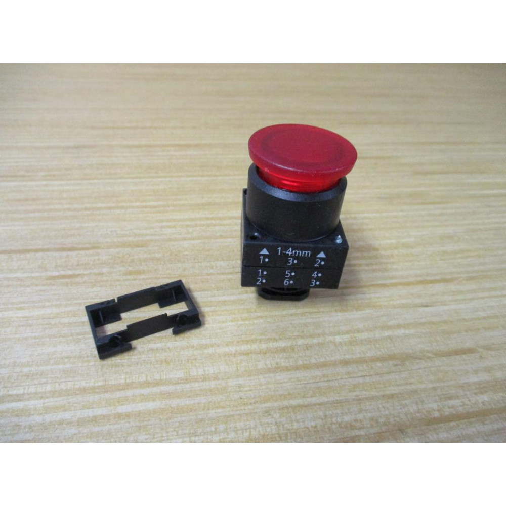 Siemens 3SB3001-1DA21 Pushbutton W Base & Clip - New No Box