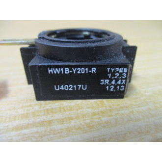 IDEC HW1B-Y201-R Pushbutton HW1BY201R Base Only - New No Box