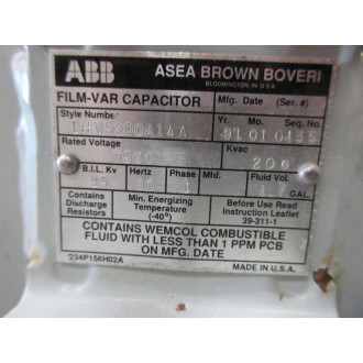 ABB 1HV5200A14A Capacitor - New No Box