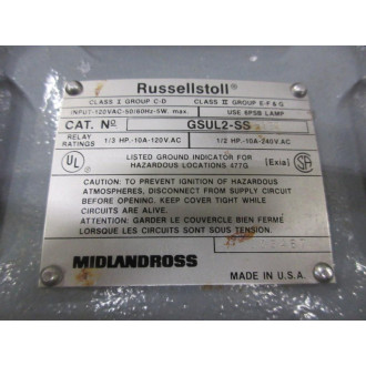 Russellstoll GSUL2SS Proximity Sensing System - Used