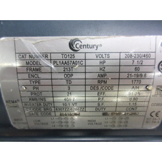 Century PL1AA57A01C Motor