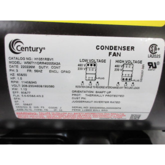 Century 056T11ORR40005A2 Condenser Motor