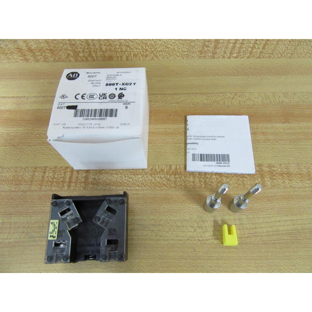 Allen Bradley 800T-XD2Y Contact Block