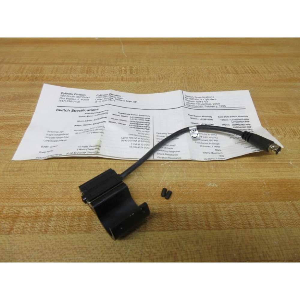 Parker L07530000C Selector Switch Assembly - New No Box