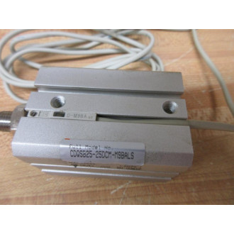 SMC CDQSB25-25DCM-M9BALS Compact Pneumatic Cylinder - New No Box