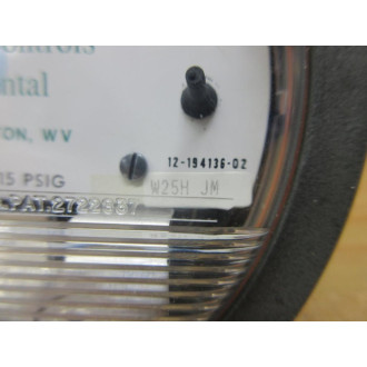 Appalachian Controls Environmental 12-194136-02 Dwyer Differential Pressure Gauge 1219413602 - Used