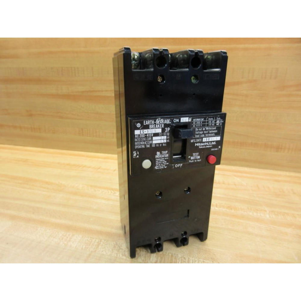 Hitachi ES-100 S 3P Circuit Breaker ES100S3P - New No Box