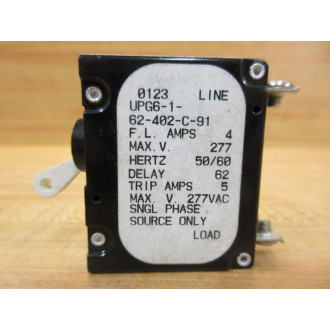 Airpax 62-402-C-91 Circuit Breaker 62402C91 - New No Box