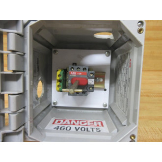 ABB NF32P-3PB6A10 Disconnect Switch NF32P3PB6A10 Cracked Corners - Used