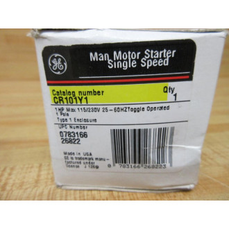 General Electric CR101Y1 Manual Motor Starter