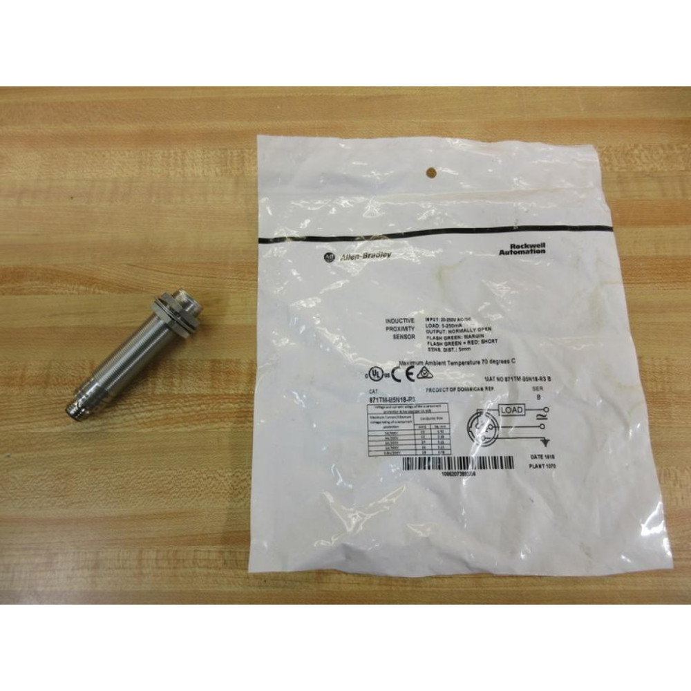 Allen Bradley 871TM-B5N18-R3 Proximity Switch 871TMB5N18R3