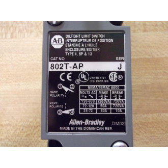 Allen Bradley 802T-AP Limit Switch 802TAP Series J - New No Box