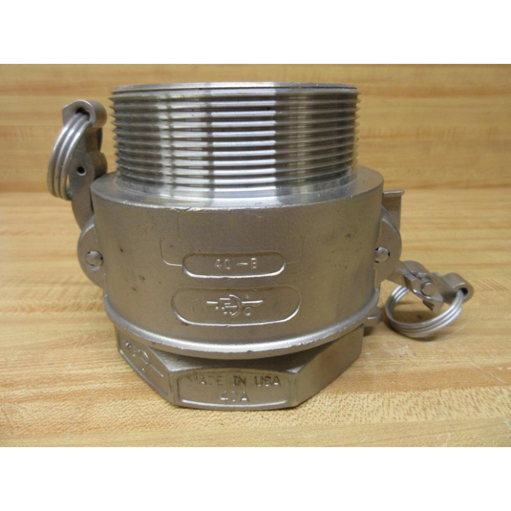 PT Coupling 40B 40-B Male NPT Thread W4" Female Adaptor 40-A - New No Box