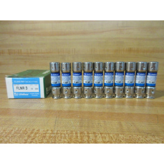 Littelfuse FLNR-3 Fuse Cross Ref 486K75, FLNR003 (Pack of 10)