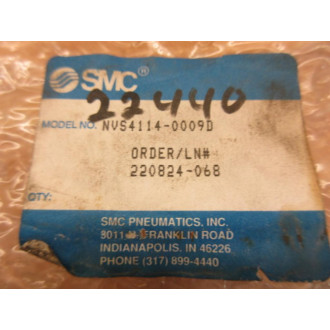 SMC NVS4114-0009D Air Valve NVS41140009D