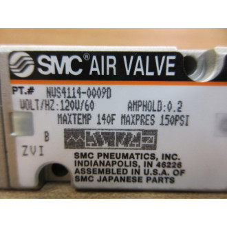 SMC NVS4114-0009D Air Valve NVS41140009D