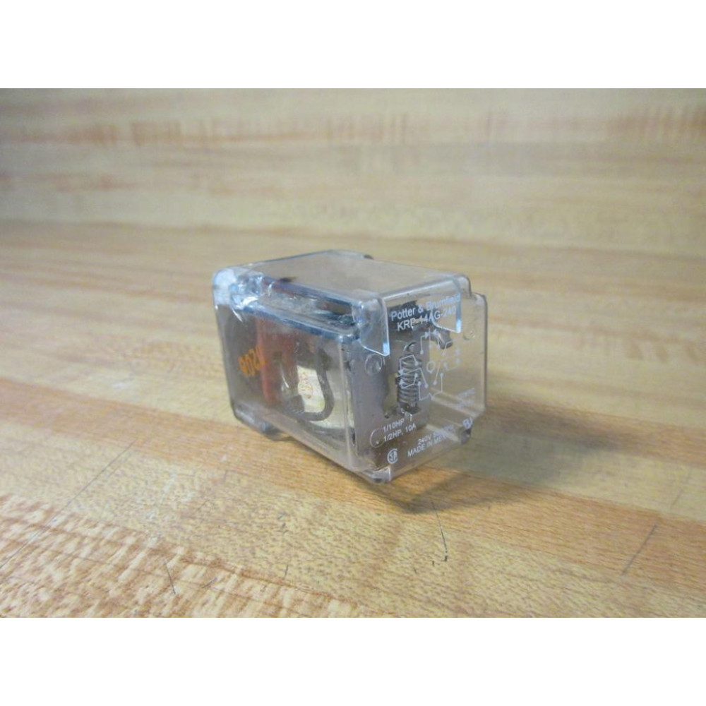 Potter & Brumfield KRP14AG-240V AC Relay KRP14AG-240VAC Small Cracks - Used