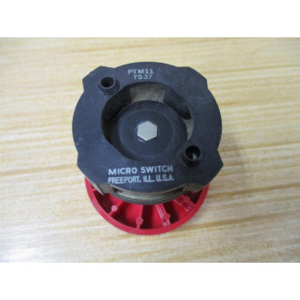 Honeywell  Micro Switch PTM11 Pushbutton Red - Used