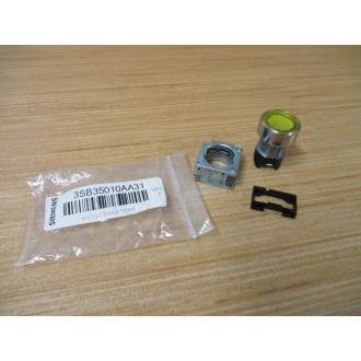 Siemens 3SB3 501-0AA31 Yellow 3SB35010AA31 W Base & Clip