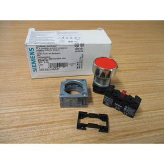 Siemens 3SB3 603-0AA21 Red 3SB36030AA21 Complete