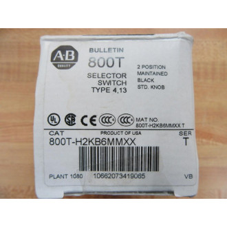 Allen Bradley 800T-H2KB6MMXX Selector Switch