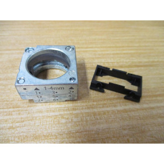 Siemens 3SB3 644-6BA20 Red 3SB36446BA20 W Base & Clip