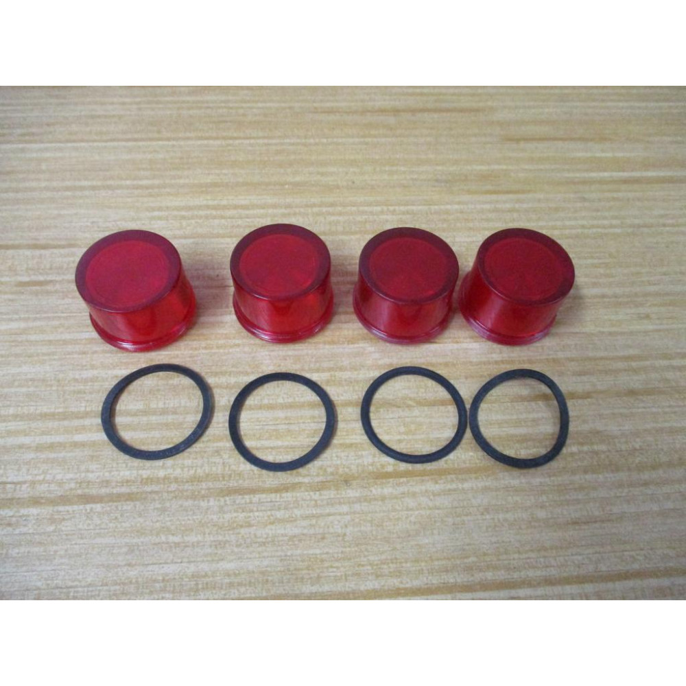 Furnas Siemens 52RA4P2 Red Lens W Gasket (Pack of 4) - Used