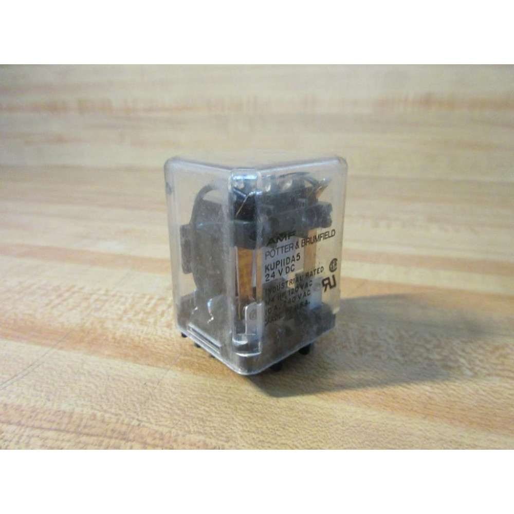 Potter & Brumfield KUP11DA5-24V DC AMF Relay KUP11DA5 - Used