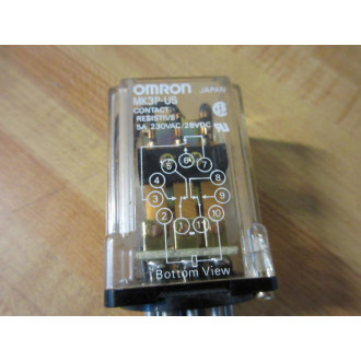 Omron MK3P-US-115V AC Relay MK3P-US - Used
