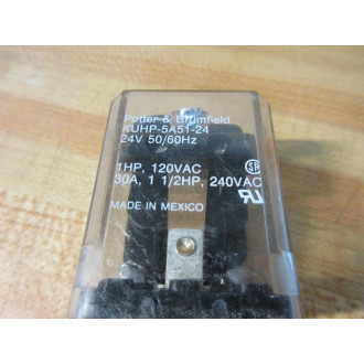 Potter & Brumfield KUHP-5A51-24V AC AMF Relay KUHP-5A51-24 - Used