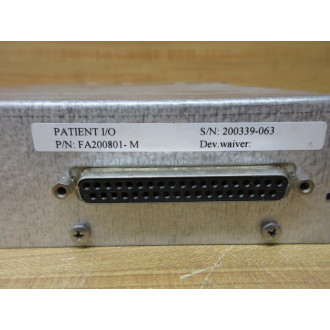 General Electric FA200801-M Ultrasound Patient InputOutput Module FA200801M - Used