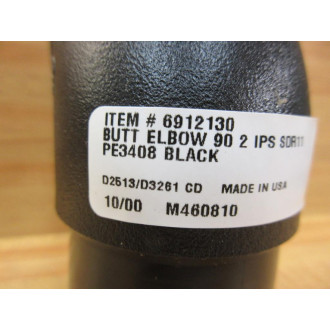 Central Plastics 6912130 Butt Elbow - New No Box