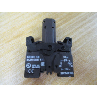 Siemens 3SB3648-6BA20-0CC0 Red 3SB36486BA200CC0 W SB3403-1QB, Base & Clip