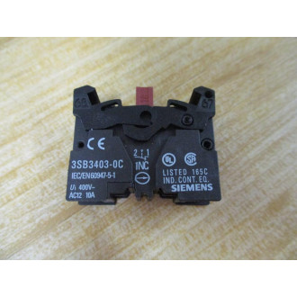 Siemens 3SB3603-0AA1 Black Button 3SB36030AA1 W 3SB3403-0C, Base & Clip
