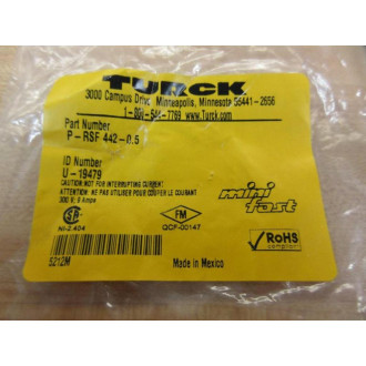 Turck P-RSF 442-0.5 Receptacle PRSF44205