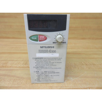 Mitsubishi FR-E520-0.4K Freqrol-E500 Variable Frequency Drive FRE52004K - Used