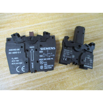 Siemens 3SB3 647-0AA61-0CC0 White 3AB36470AA610CC0 Complete