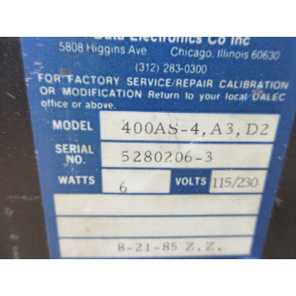 Newport 400AS-4 Dalec DC Volt Meter 400AS4 - Used