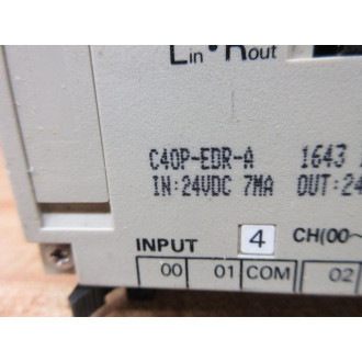 Omron C40P-EDR-A Sysmac IO Unit C40PEDRA - Used